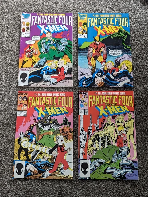 Fantastic Four Vs X-Men : Complete 1987 Marvel 4 Issue Series - Chris Claremont
