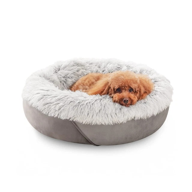 JOEJOY Calming Dog Bed & Cat Bed, Anti-Anxiety Donut Dog Bed for Sma... All Sale