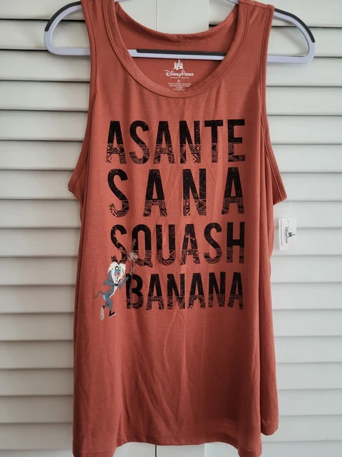 New Disney Parks The Lion King "Rafiki" Asante Dana Squash Banana Tank XL *NWT