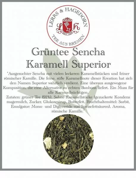 Thé Vert Sencha Caramel Superior 1 KG