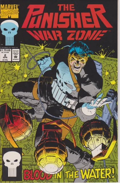 Punisher War Zone Issue #2 Comic Book. Direct Edition. Marvel 1992