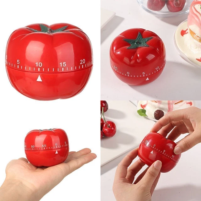 Temporizador de tomate lindo recordatorio reloj alarma temporizador mecánico herramientas de cocina