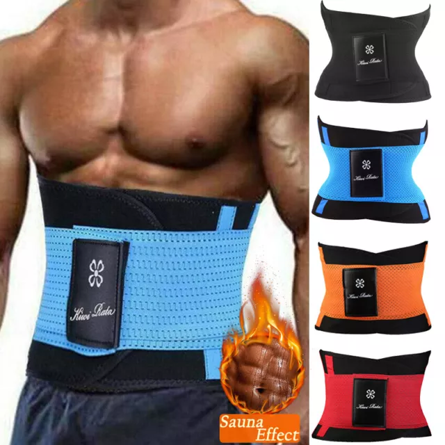 Men Waist Trainer Eraser Belt Tummy Control Waist Trimmer Slimming Belly Band AU