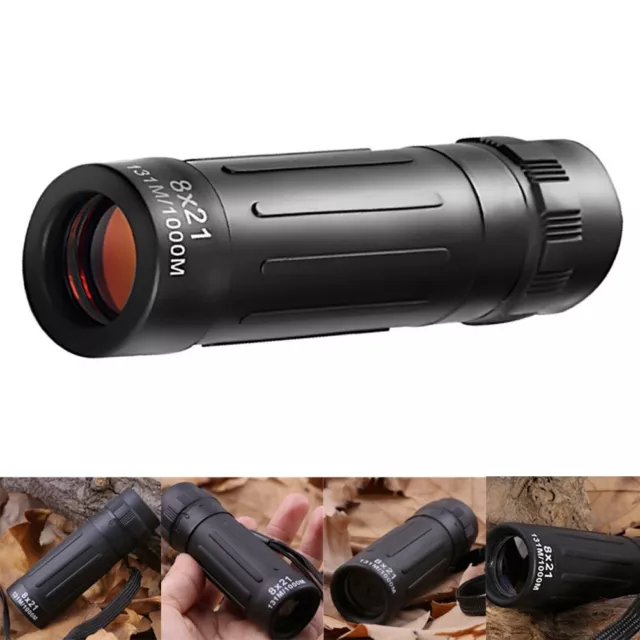 Portable 8x21 Monocular Telescope Super High Power BAK4 OPTICS for Outdoor Use