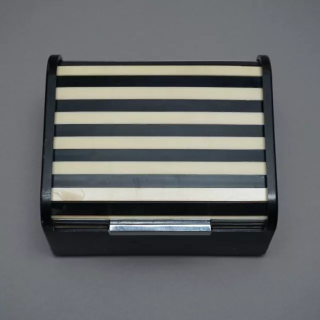 Pequeño Baquelita Caja Con Rolladen-Verschluss Busch Dentales 50s 1.135GEO