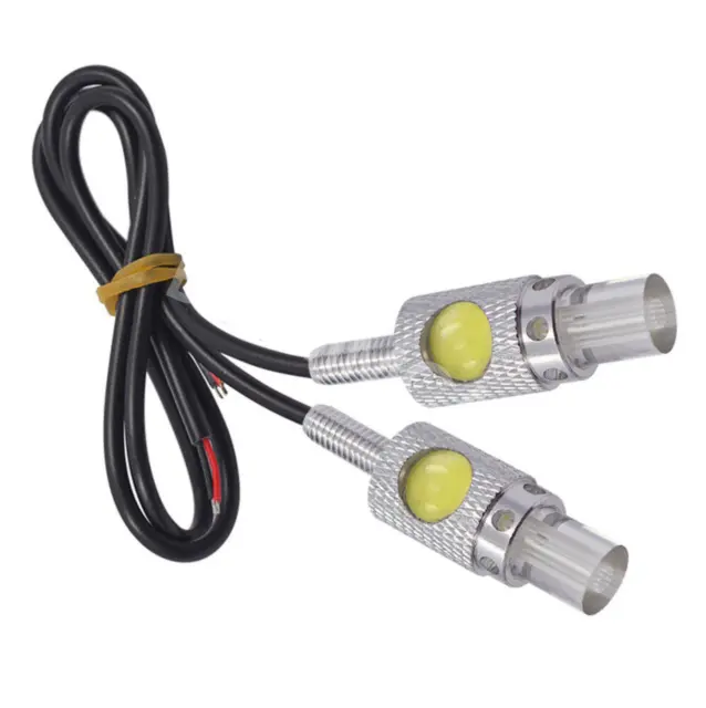 2Pcs LED License Plate Light Screw Bolt Lamp Bulbs Universal For Car Motorcycle