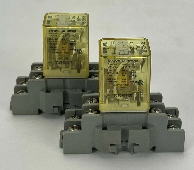 Relais IDEC RH2B-UL-AC110-120V - Lot De 2 - Neuf - Pour Automatisme/électricité