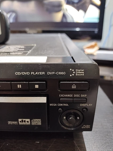 SONY DVP-C660 DVD/CD Carousel 5 Disc Changer Player W/ Original Remote ...