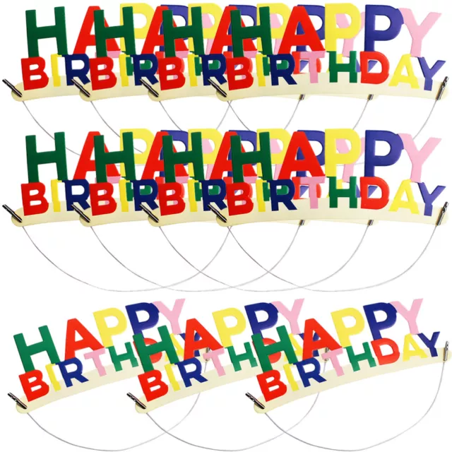 20x Geburtstags-Hüte aus Papier für Kinder & Erwachsene - Partyzubehör