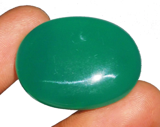 Bague Vintage En Argent Avec Cabochon Ovale D'onyx Vert Et Marcassites - Taille 5 - Style Solitaire