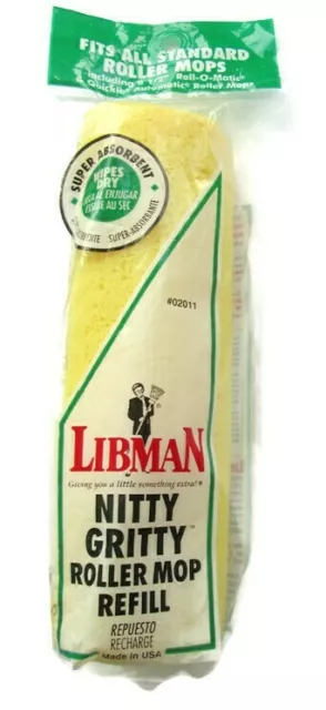 Libman Nitty Gritty trapeador relleno 2011 súper absorbente se adapta a todos los estándares nuevo