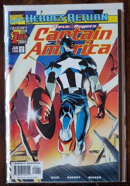 Captain America #1, 2, 3, 4, 5, 6, 7, 8, 9, 10 Marvel Comics 1998 - Volume 3