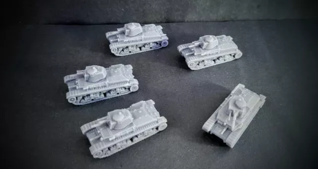 Flames of War Romanian R-2 Tank Platoon lot X5 resin