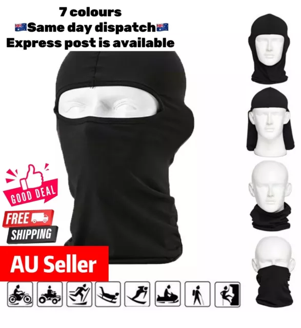 Full Face Mask lycra Balaclava Windproof Thin Motorcycle Cycling Ski Mask