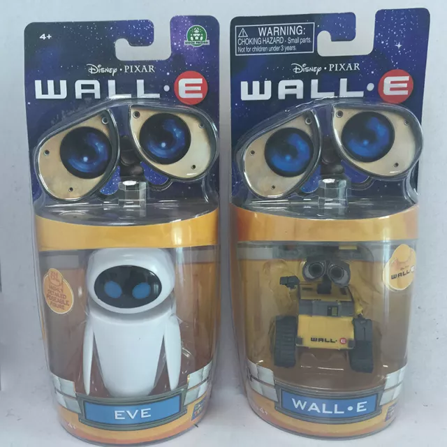 2 Pcs Set Wall E Toy Walle Eve Figure Toys Wall-E Robot Collection Figures Dolls