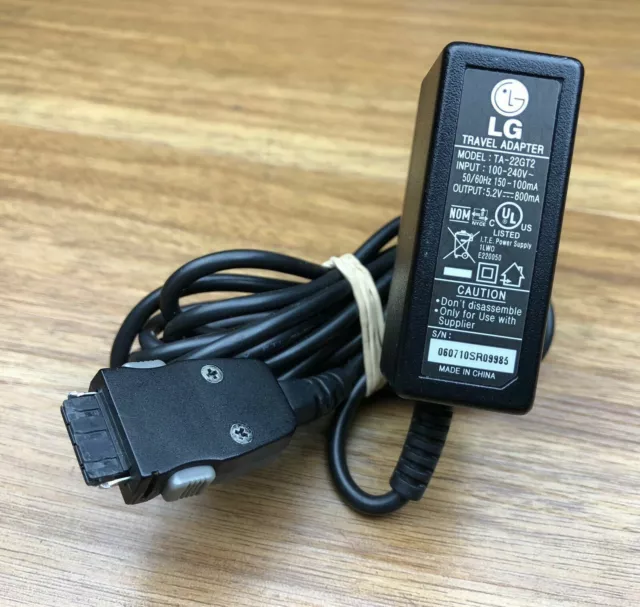 OEM LG Wall Home AC Charger TA-22GT2 for VX7000 VX6100 VX3200 VX3300 VX8300