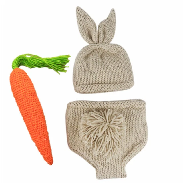 3 stücke Ostern Neugeborenes Baby Junge Mädchen Cap + Shorts + Karotte Kleidung