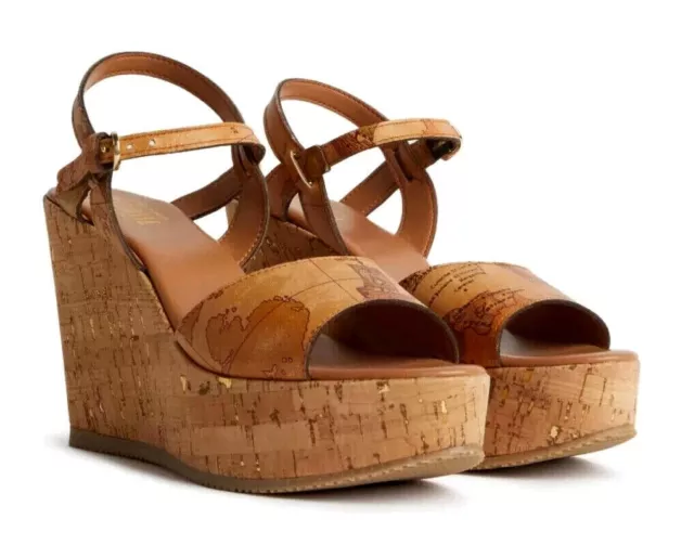Alviero martini 1° Class Z 0488 8391 Sandals Women's Shoes Buckle Strap Map