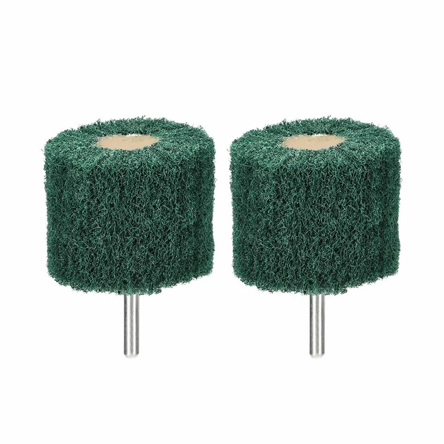 Abrasive Wheels 60mm x 50mm Buffing Polishing Wheels with 6mm Shank 2pcs