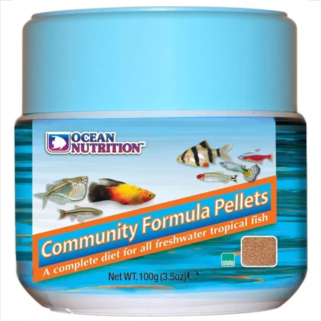 Ocean Nutrition Community Fórmula Pellets 100 Grs Peces Agua Dulce Acuario