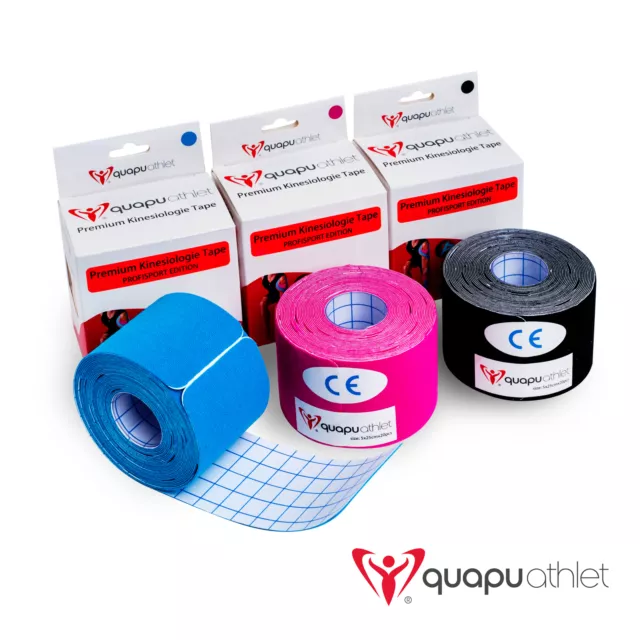 PROFISPORT Kinesiologie Tape Sport Physio Verletzung 5m x 5cm/20 Streifen á 25cm