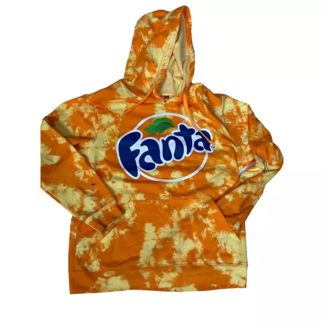 Fanta hoodie Orange Tie-Die Medium Coca-Cola Brand