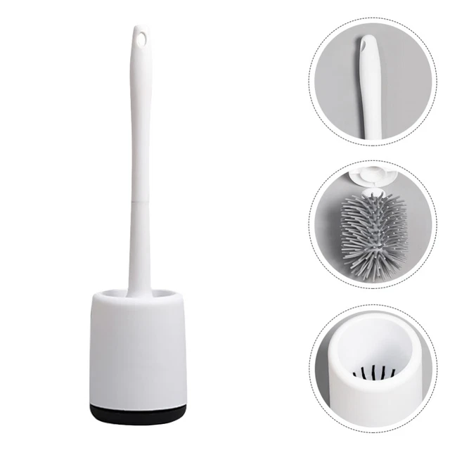 Cepillo de limpieza suministro para el hogar cepillo de inodoro flexible White