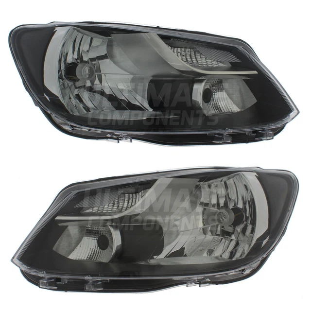Ultimate Components Right Headlight For Volkswagen Caddy Van (2015-2021) - Black Inner, Halogen