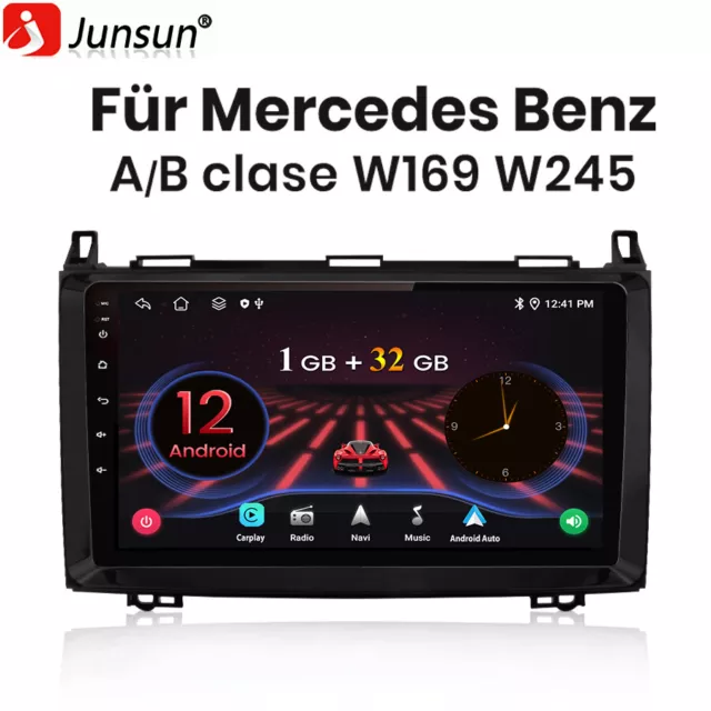 Autoradio Für Mercedes-Benz A/B Klasse/Vito W169 W639 W245 GPS Navi Android 12.0