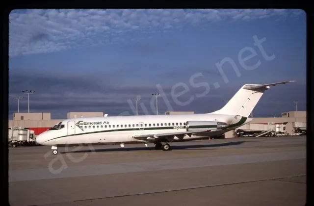 Emerald Air Douglas DC-9-14 N1301T Dec 86 Kodachrome Slide/Dia A14