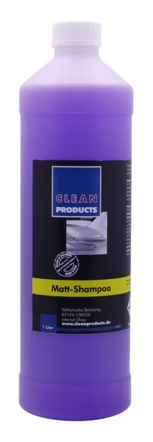 CLEANPRODUCTS Barniz Mate Champú Lámina & Laca Concentrado 1L Lavar Cuidado