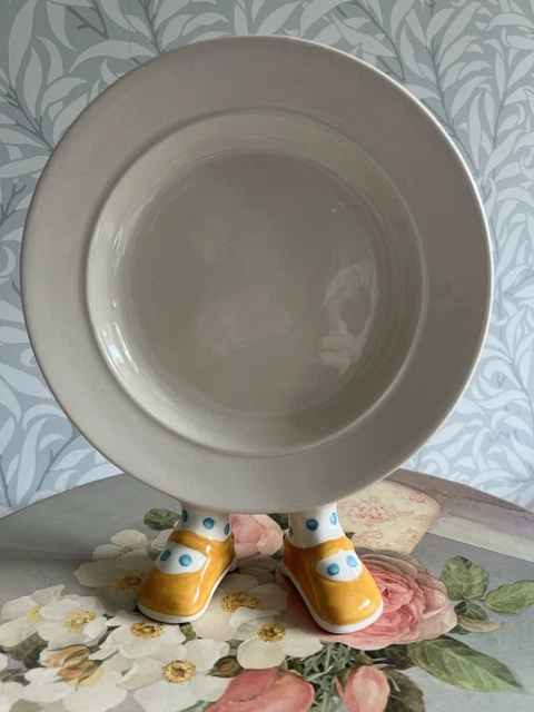 CARLTON WARE WALKING Ware Plate ~ Yellow Feet £35.00