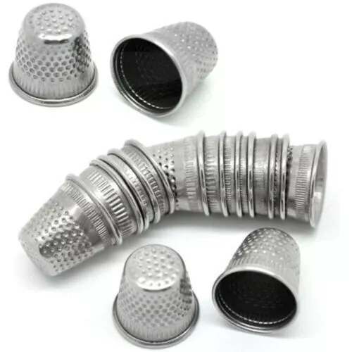 Metal Thimbles Finger Sewing Grip Shield Protector For Pin Needle Large Knitting