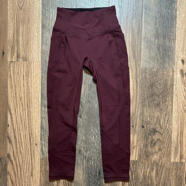 LULULEMON ALL THE Right Places Crop II 23'' Dark Olive Size 4 $118