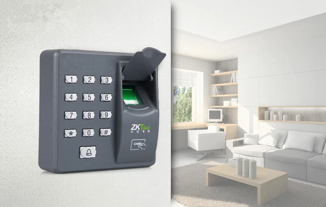 ZKTECO FINGERPRINT&RFID CARD&PASSWORD Door Access Control Keypad+10 ID ...