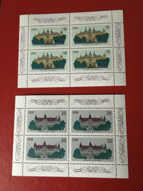 Briefmarken DDR1986 Kleinbogen 3032 , 3033 postfrisch