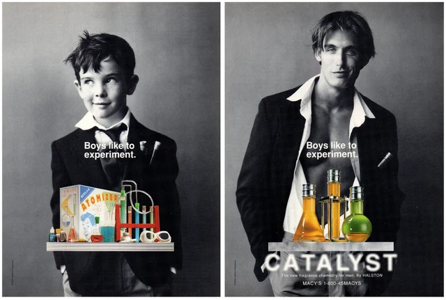 Billy Baldwin Catalyst Halston Fragrance Gay Interest Sexy Print Ad 8x11" 1994