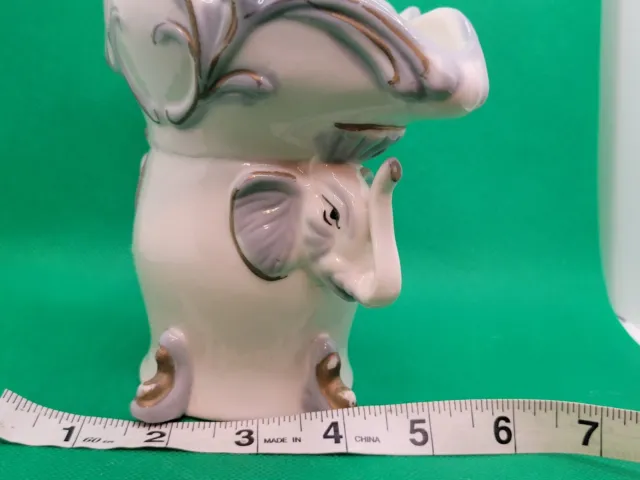 Decorative Elephant Figurine, Candy Dish, Candle Holder Ceramic
