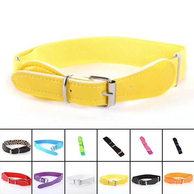 Children Waist belt Belts Girls Boys Colour Colorful Belt Leather Infant Metal