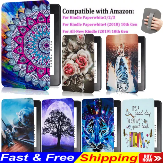 Smart Case For Amazon Kindle Paperwhite 2 3 6 7th 4 10th Gen 2019 Leather Cover