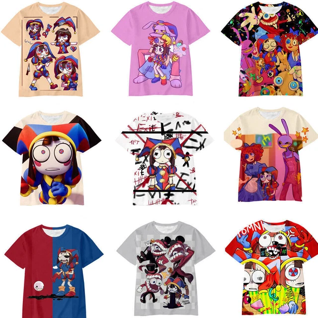 THE AMAZING DIGITAL CIRCUS Clown 3D TShirts Kids Sports Top TShirts