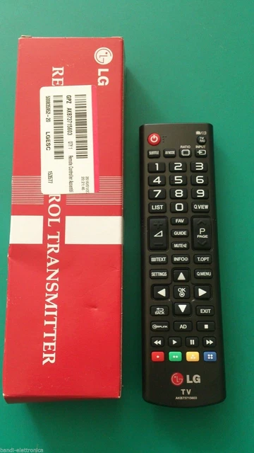 Télécommande Neuve Pour Téléviseurs LG 47LB561V, 47LN5400, Etc. - Réf AKB73715601/03