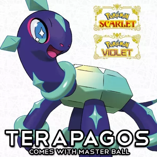 Terapagos sin Brillo Lv. 85 Hardy Nature Legendario Pokemon Escarlata Violet Sv