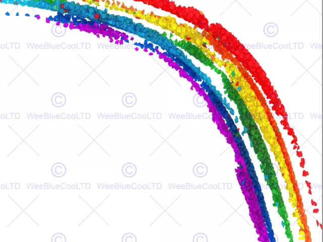 Paintings Pattern Illustration Abstract Rainbow Colour Art Print Poster Mp3230B