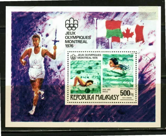 France Colonies Malagasy Madagascar  Souvenir Sheet Stamps  Used   Lot 38188