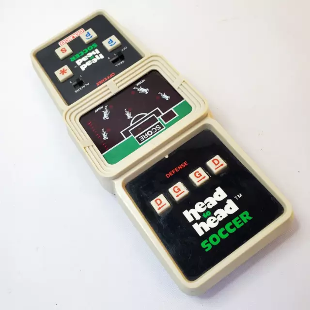 Coleco Head to Head Soccer Electronic Handheld Game Tested Battery Cover Missing