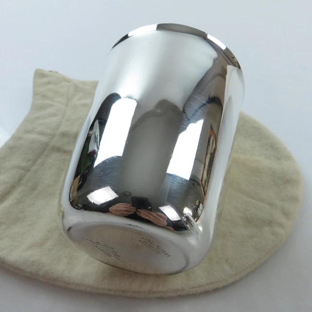 Heavy TIFFANY & Co Sterling Silver Tavern Mint Julep Cup & Pouch, c1920s