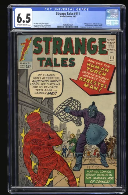 Strange Tales #111 CGC FN+ 6.5 2nd Appearance Doctor Strange!! Marvel 1963