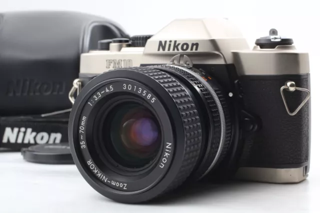 [MINT w/ Case] NIKON FM10 SLR Film Camera Ai-s 35-70mm F3.5-4.8 Zoom Lens JAPAN