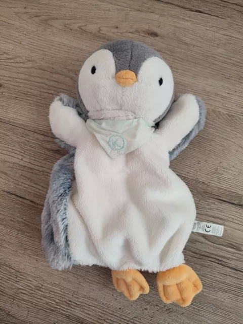 doudou renard plat orange anneau dentition infantino